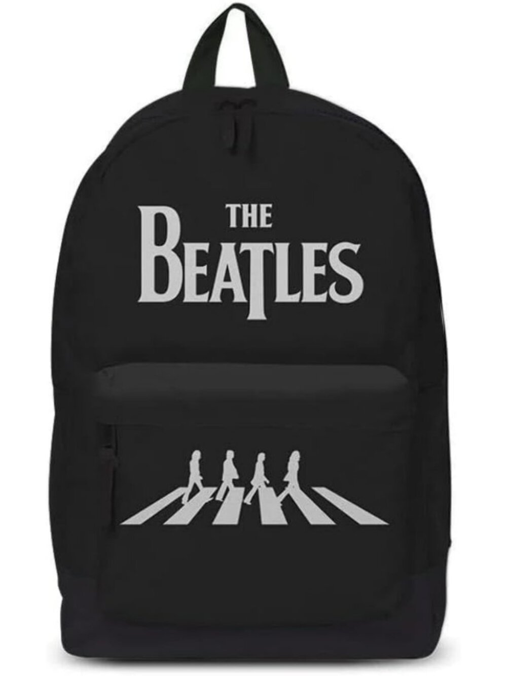 Retro Abbey Road Backpack - Stylish Black & White Design for Music Lovers